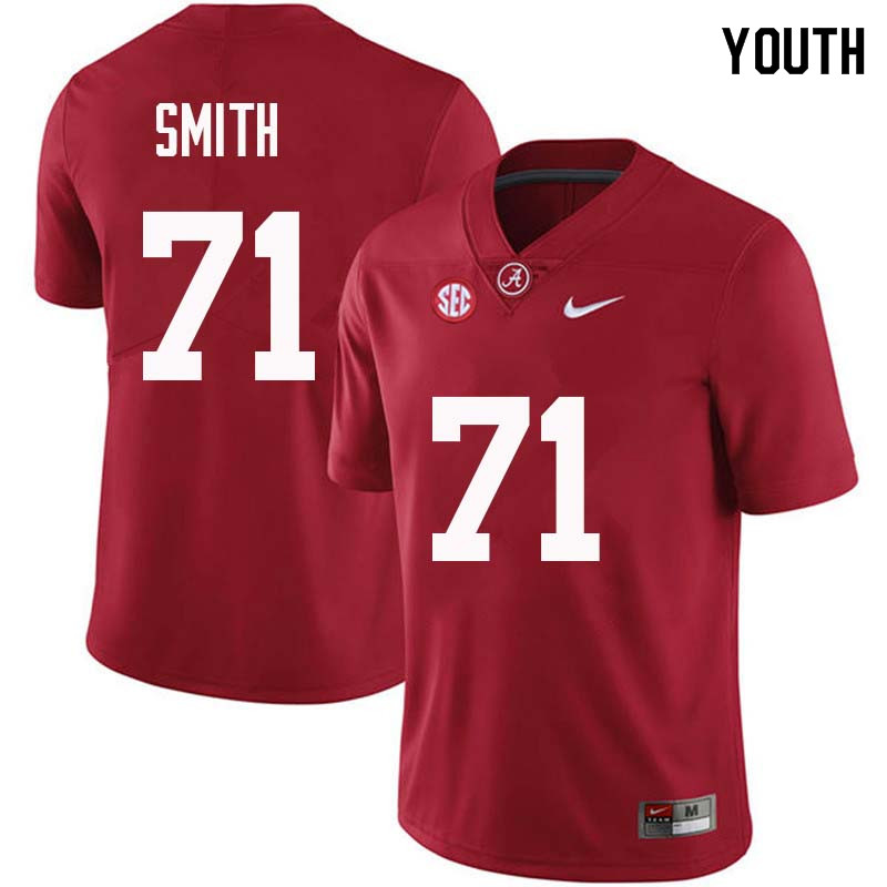 Youth #71 Andre Smith Alabama Crimson Tide College Football Jerseys Sale-Crimson